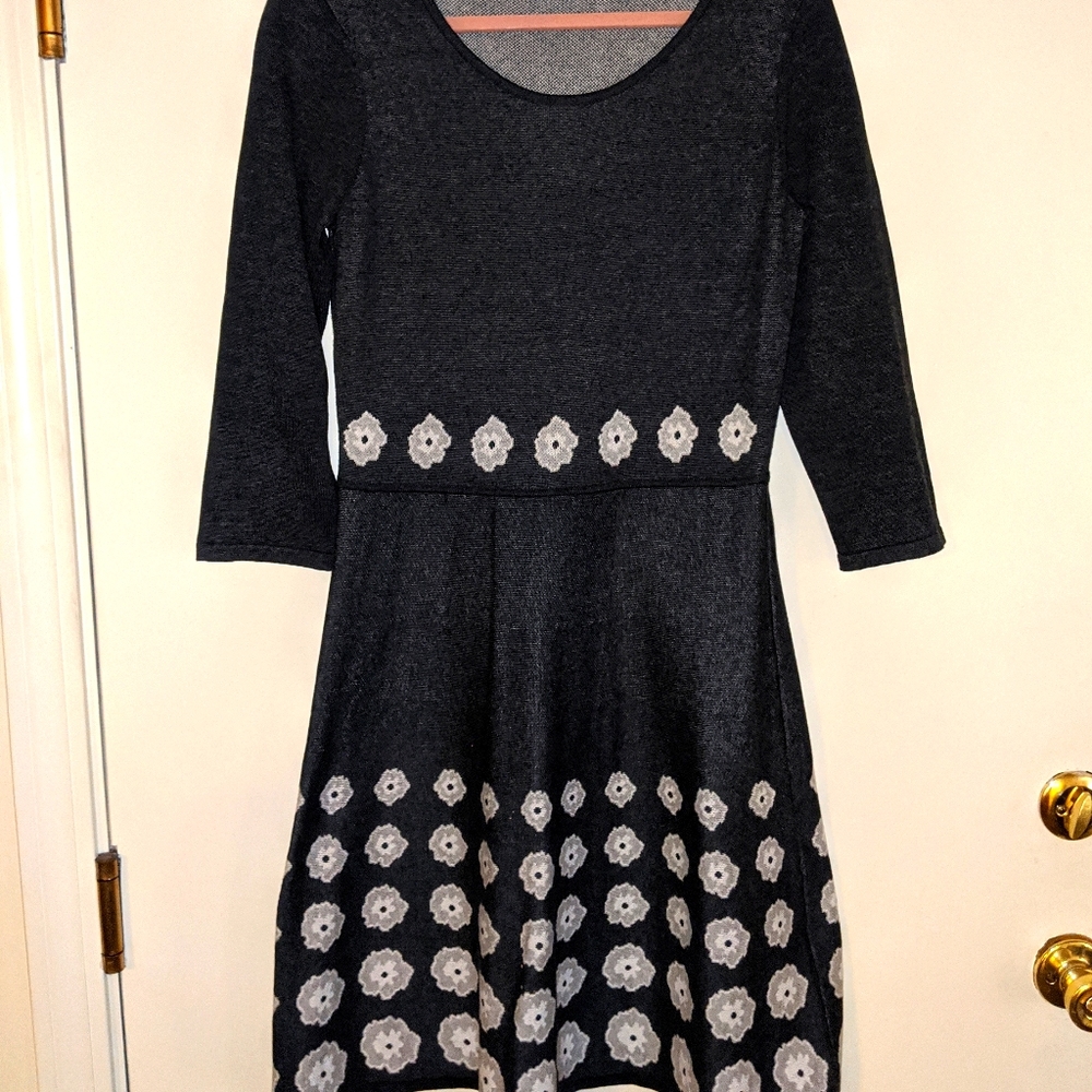 Nine West Grey Floral Dress
